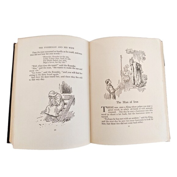 1919 Grimm's Fairy Tales Book The Platt and Munk Co. Platt - Picture 7 of 14